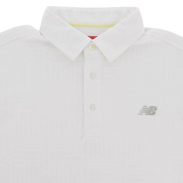 ニューバランスゴルフ　メンズ ロゴグレンチェック ジャカード 長袖 ポロシャツ 012-5269002　2025年モデル 詳細1 詳細10