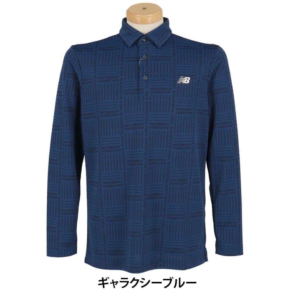 ニューバランスゴルフ　メンズ ロゴグレンチェック ジャカード 長袖 ポロシャツ 012-5269002　2025年モデル 詳細1 詳細12