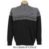 ニューバランスゴルフ　メンズ ダブルジャカード 長袖 ハーフジップ ニット プルオーバー 012-5270001　2025年モデル 詳細1 詳細2