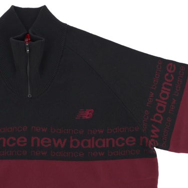 ニューバランスゴルフ　メンズ ダブルジャカード 長袖 ハーフジップ ニット プルオーバー 012-5270001　2025年モデル 詳細1 詳細14