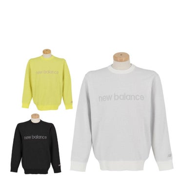 ニューバランスゴルフ　メンズ メッシュ調 長袖 クルーネック ニット プルオーバー 012-5270002　2025年モデル 詳細1