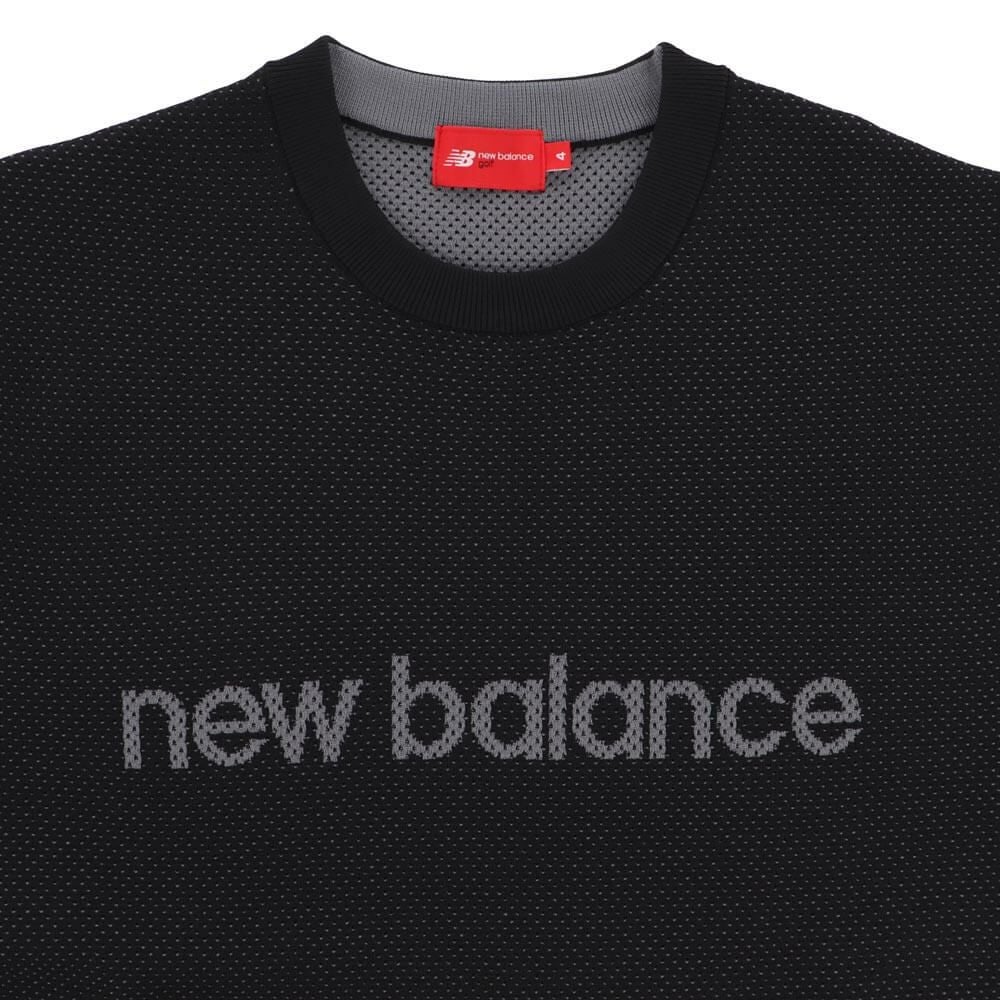 ニューバランスゴルフ　メンズ メッシュ調 長袖 クルーネック ニット プルオーバー 012-5270002　2025年モデル 詳細1 詳細5