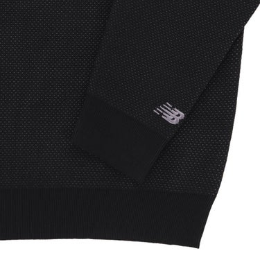 ニューバランスゴルフ　メンズ メッシュ調 長袖 クルーネック ニット プルオーバー 012-5270002　2025年モデル 詳細1 詳細6