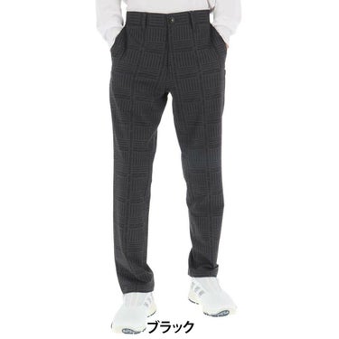 ニューバランスゴルフ　メンズ ロゴグレンチェック ストレッチ ロングパンツ 012-5231003　2025年モデル 詳細1 詳細2