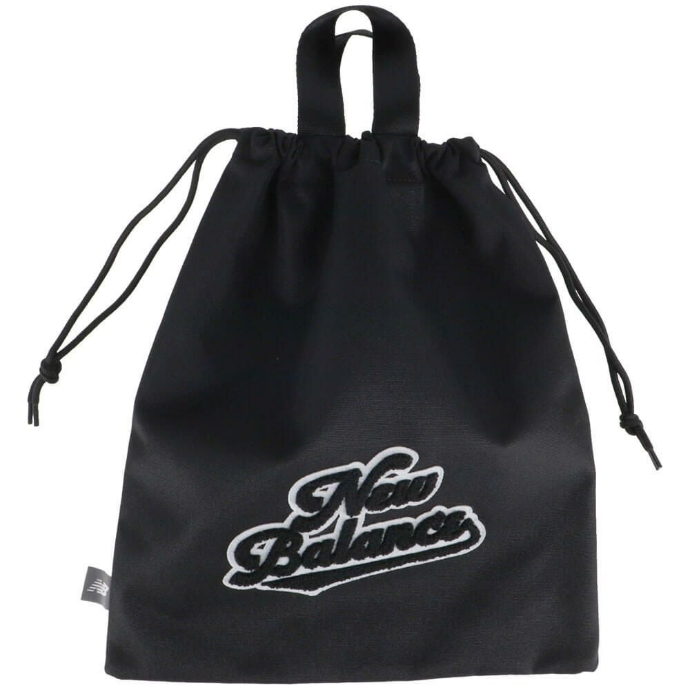 ニューバランスゴルフ　ロゴ刺繍 シューズバッグ 012-5284001 010 ブラック　2025年モデル 詳細2