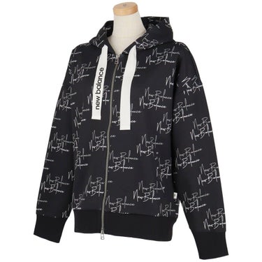 ニューバランスゴルフ　レディース ロゴプリント ダンボール 長袖 フルジップ フーディ 012-5262502　2025年モデル 詳細3