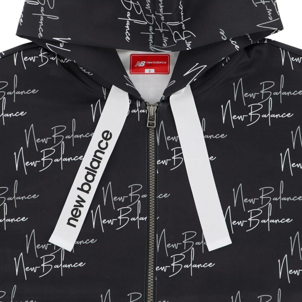 ニューバランスゴルフ　レディース ロゴプリント ダンボール 長袖 フルジップ フーディ 012-5262502　2025年モデル 詳細4