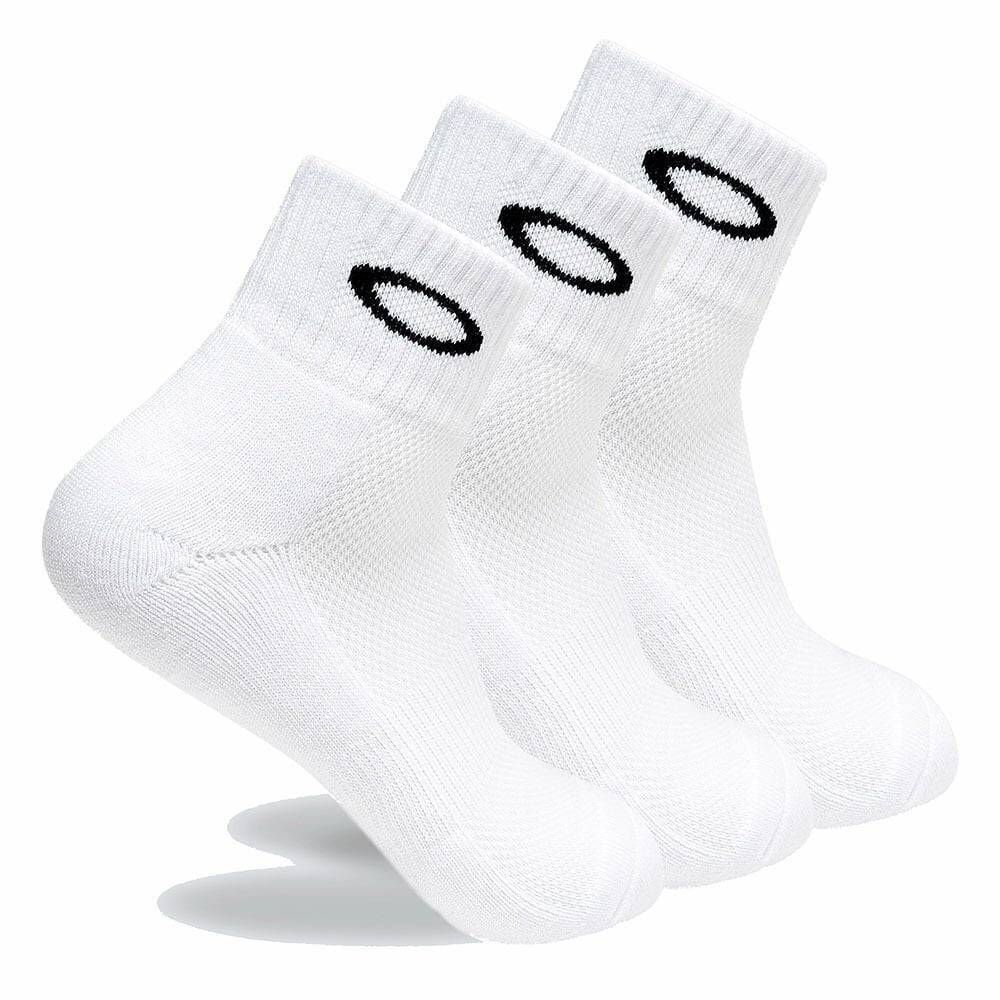 オークリー OAKLEY　メンズ 3足セット ソックス 93238JP Arctic White 詳細1