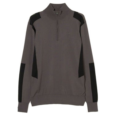 Jリンドバーグ J.LINDEBERG　メンズ ケンドリック 長袖 ニット ハーフジップ セーター 071-14915 018 チャコール　2025年モデル チャコール