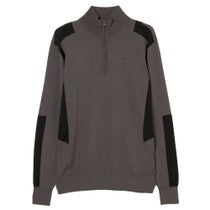 Jリンドバーグ J.LINDEBERG　メンズ ケンドリック 長袖 ニット ハーフジップ セーター 071-14915 018 チャコール　2025年モデル チャコール