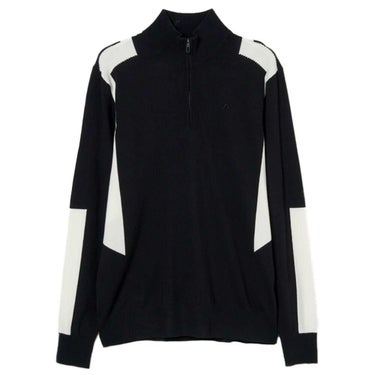 Jリンドバーグ J.LINDEBERG　メンズ ケンドリック 長袖 ニット ハーフジップ セーター 071-14915 019 ブラック　2025年モデル ブラック 詳細4