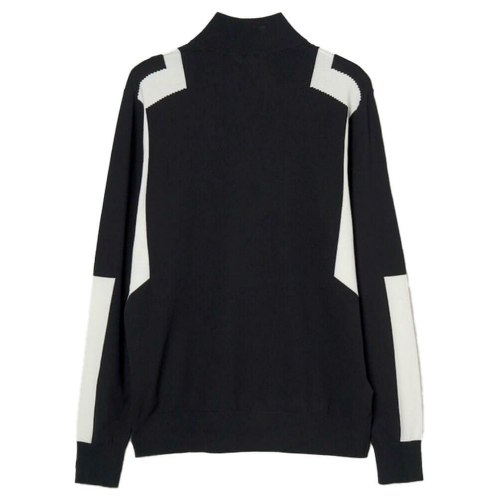 Jリンドバーグ J.LINDEBERG　メンズ ケンドリック 長袖 ニット ハーフジップ セーター 071-14915 019 ブラック　2025年モデル ブラック 詳細5