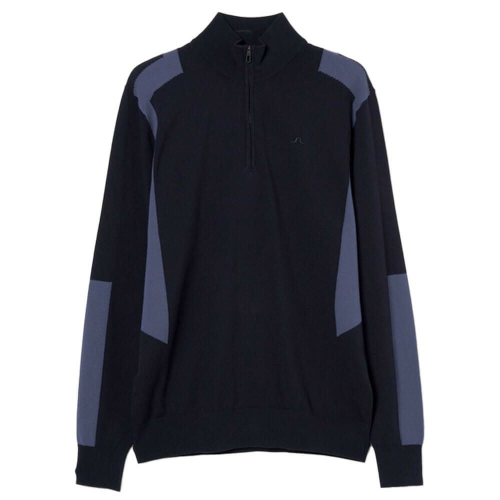 Jリンドバーグ J.LINDEBERG　メンズ ケンドリック 長袖 ニット ハーフジップ セーター 071-14915 098 ネイビー　2025年モデル ネイビー 詳細5