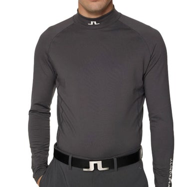 Jリンドバーグ J.LINDEBERG　メンズ 長袖 ハイネック シャツ 071-24911 018 チャコール　2025年モデル チャコール