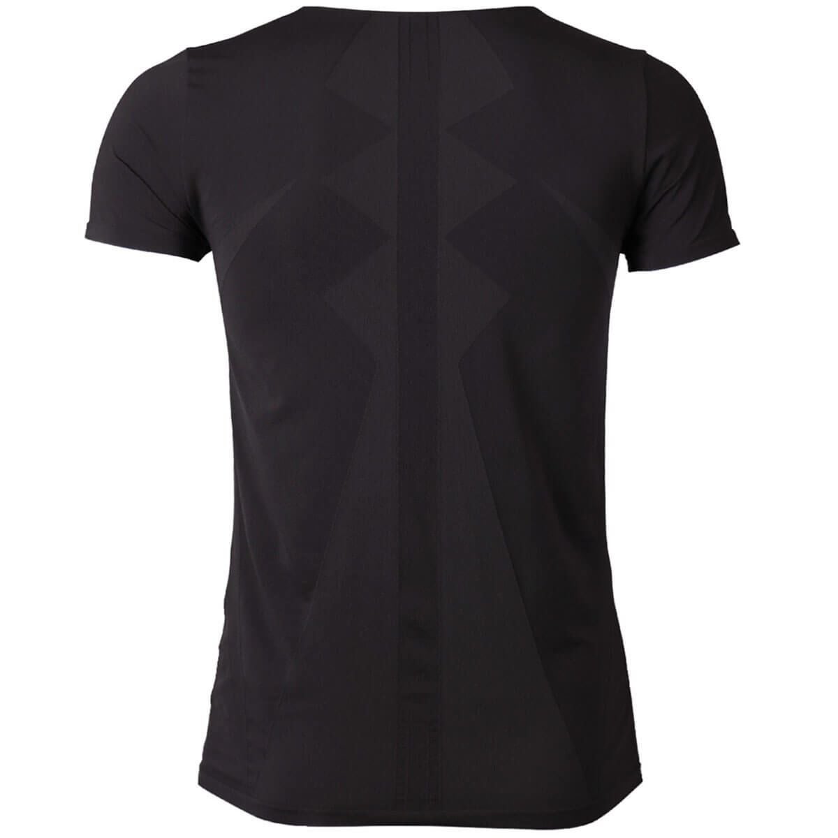 デリットテック DERIT TECH　メンズ 機能性インナーウェア クルーネック 半袖 シャツ ブラック ブラック 詳細2