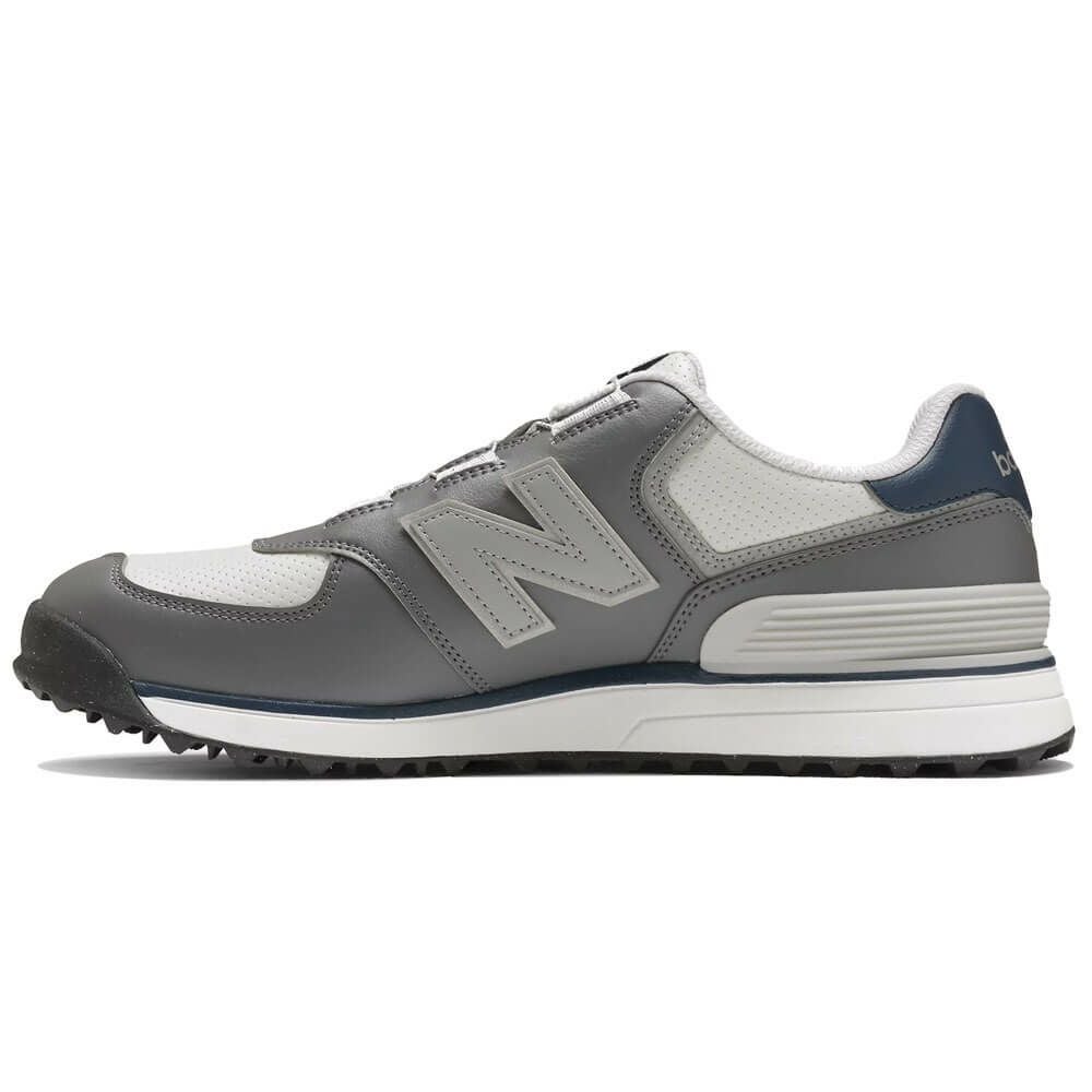 ニューバランスゴルフ　574 SL BOA 574 v4 スパイクレス ゴルフシューズ UG574BJ4 GREY/NAVY GREY/NAVY 詳細1