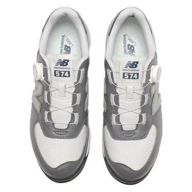 ニューバランスゴルフ　574 SL BOA 574 v4 スパイクレス ゴルフシューズ UG574BJ4 GREY/NAVY GREY/NAVY 詳細2