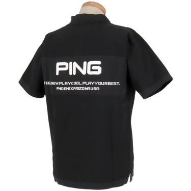 ピン PING　メンズ カノコ編み 半袖 ニット ポロシャツ 621-4172201　2024年モデル 詳細2