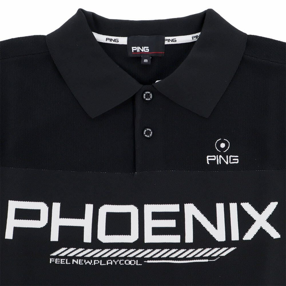 ピン PING　メンズ カノコ編み 半袖 ニット ポロシャツ 621-4172201　2024年モデル 詳細4