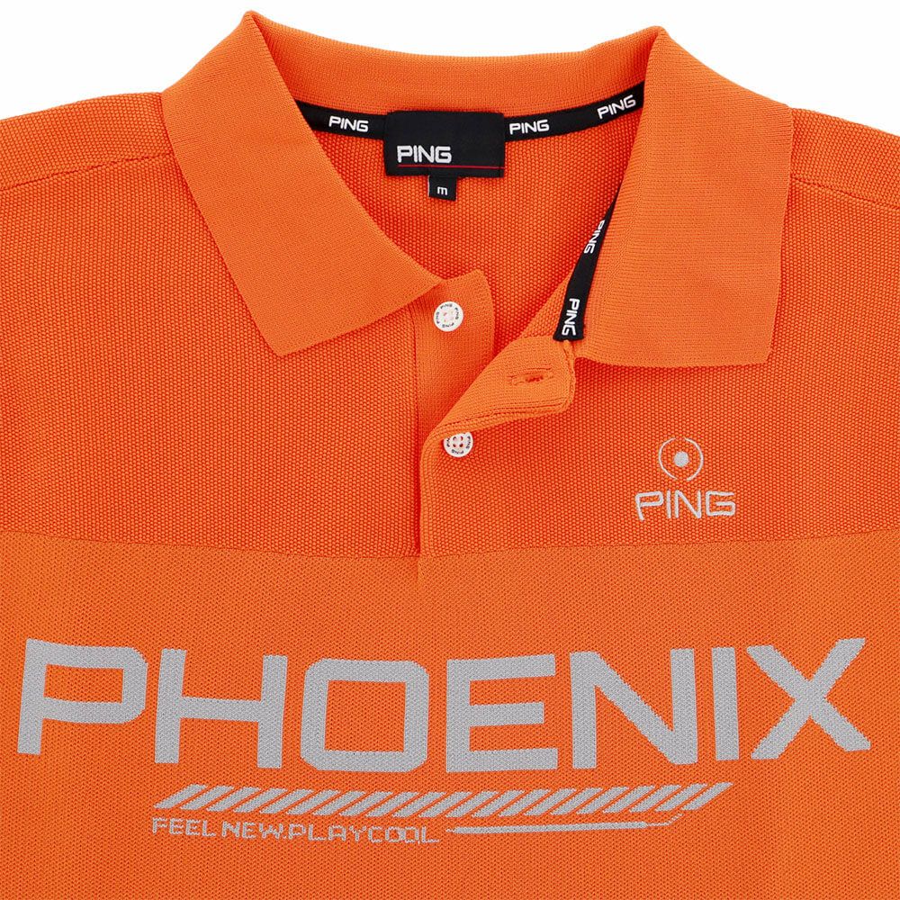 ピン PING　メンズ カノコ編み 半袖 ニット ポロシャツ 621-4172201　2024年モデル 詳細10