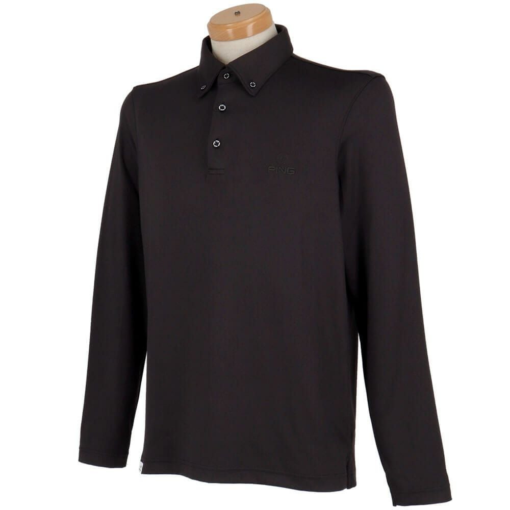 ピン PING　メンズ 微起毛 長袖 ボタンダウン ポロシャツ 621-4261903　2024年モデル 詳細3
