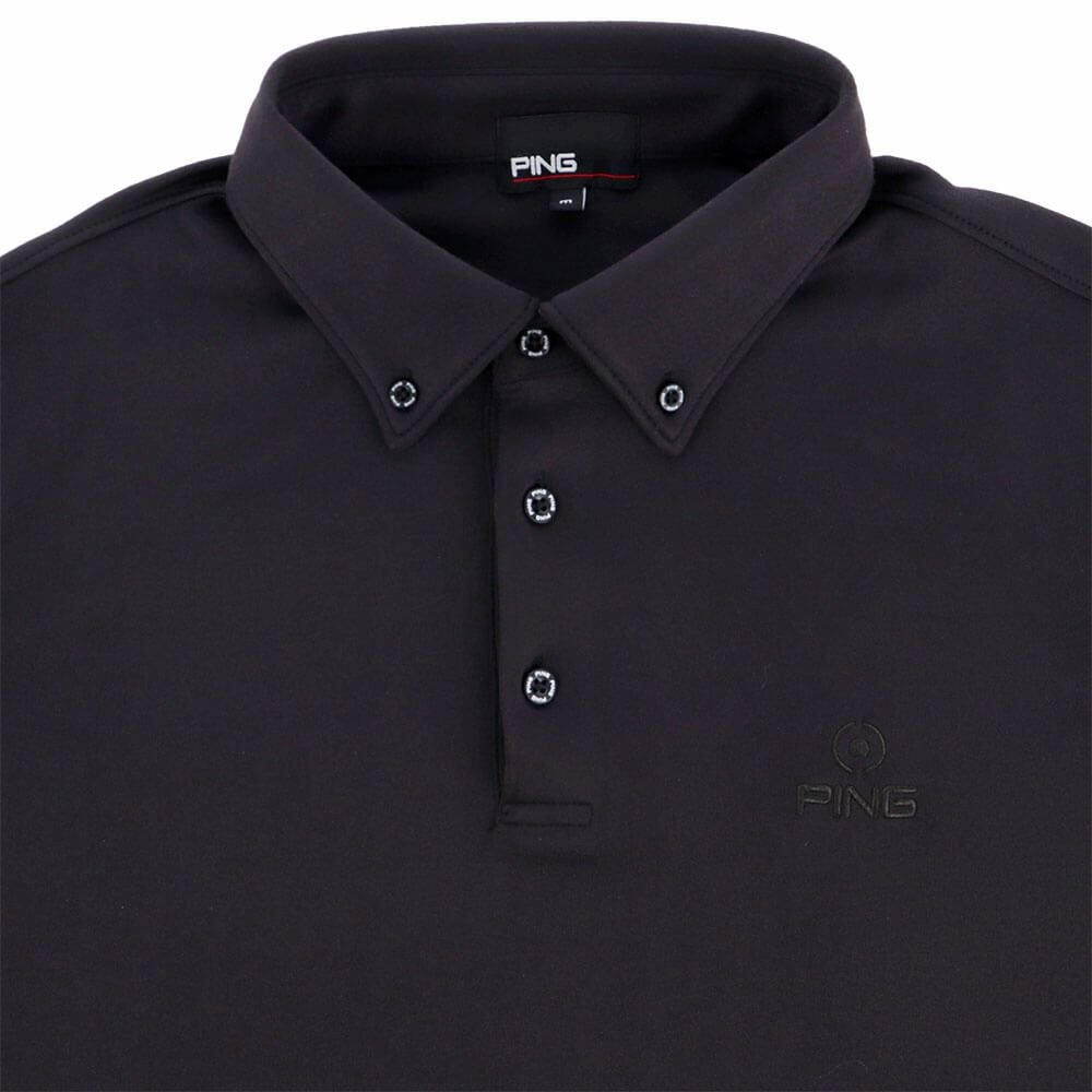 ピン PING　メンズ 微起毛 長袖 ボタンダウン ポロシャツ 621-4261903　2024年モデル 詳細4