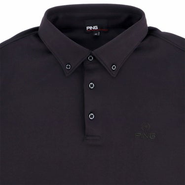 ピン PING　メンズ 微起毛 長袖 ボタンダウン ポロシャツ 621-4261903　2024年モデル 詳細4