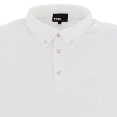 ピン PING　メンズ 微起毛 長袖 ボタンダウン ポロシャツ 621-4261903　2024年モデル 詳細8