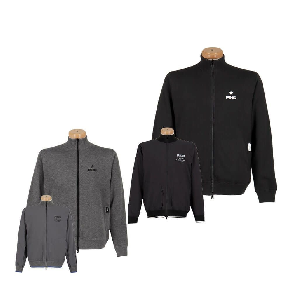 ピン PING　メンズ リバーシブル 長袖 フルジップ ニット 621-4270003　2024年モデル 詳細1
