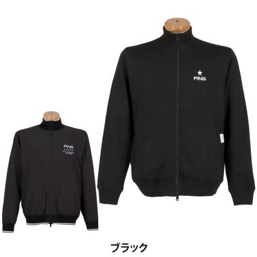 ピン PING　メンズ リバーシブル 長袖 フルジップ ニット 621-4270003　2024年モデル ブラック