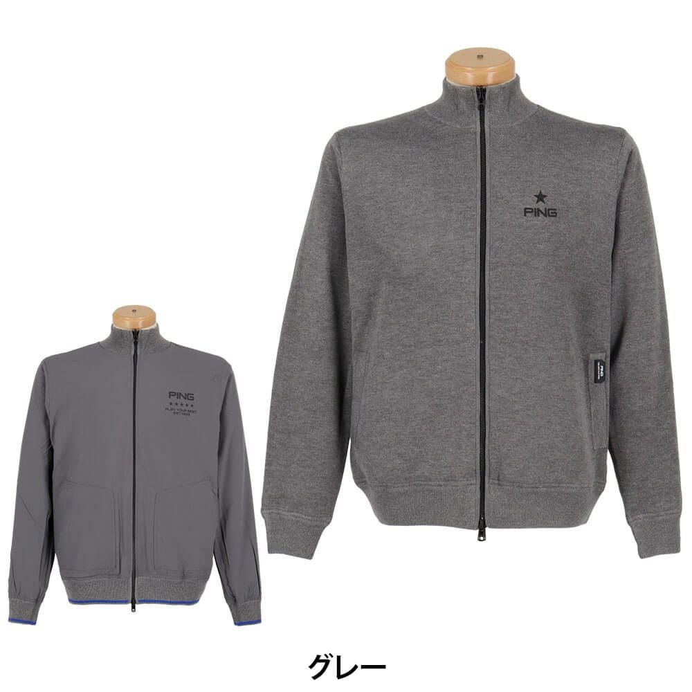 ピン PING メンズ リバーシブル 長袖 フルジップ ニット 621-4270003