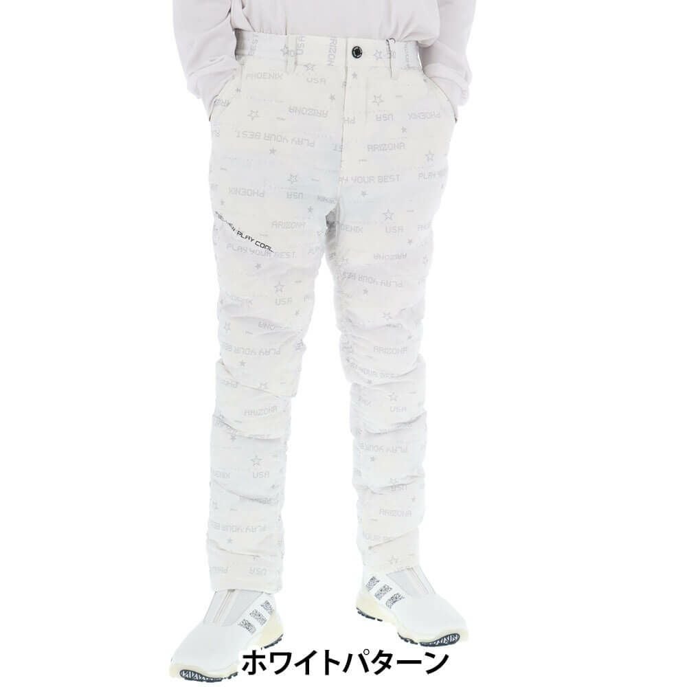 ピン PING　メンズ 中綿 ロングパンツ 621-4231005　2024年モデル ホワイトパターン