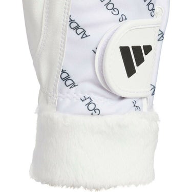 アディダス adidas　W WARM COMFORT ウォーム コンフォート ペア 両手用 レディース ゴルフグローブ JUT47 JM6725 ホワイト　2025年モデル ホワイト 詳細2