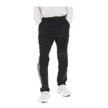 ジャックバニー Jack Bunny!!　メンズ ロゴテープ ツイル ロングパンツ 262-5231805　2025年モデル ブラック