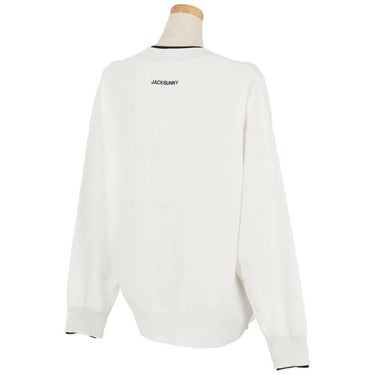 ジャックバニー Jack Bunny!!　レディース 生地切替 ロゴ刺繍 長袖 クルーネック ニット セーター 263-5270836　2025年モデル 詳細1 詳細3