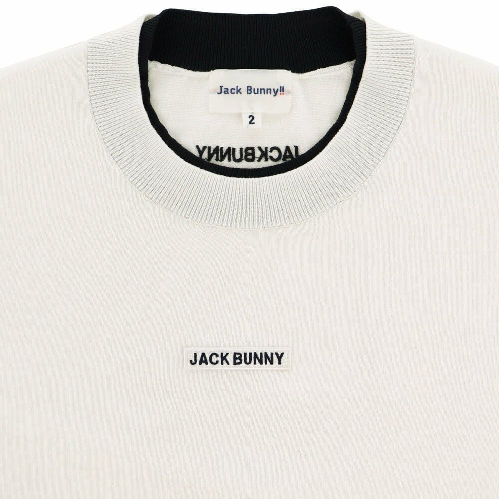 ジャックバニー Jack Bunny!! レディース 生地切替 ロゴ刺繍 長袖