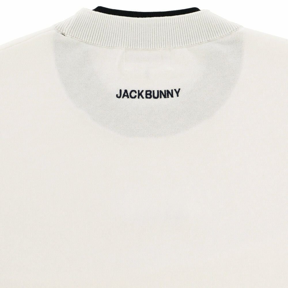 ジャックバニー Jack Bunny!!　レディース 生地切替 ロゴ刺繍 長袖 クルーネック ニット セーター 263-5270836　2025年モデル 詳細1 詳細6