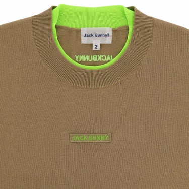ジャックバニー Jack Bunny!!　レディース 生地切替 ロゴ刺繍 長袖 クルーネック ニット セーター 263-5270836　2025年モデル 詳細1 詳細11