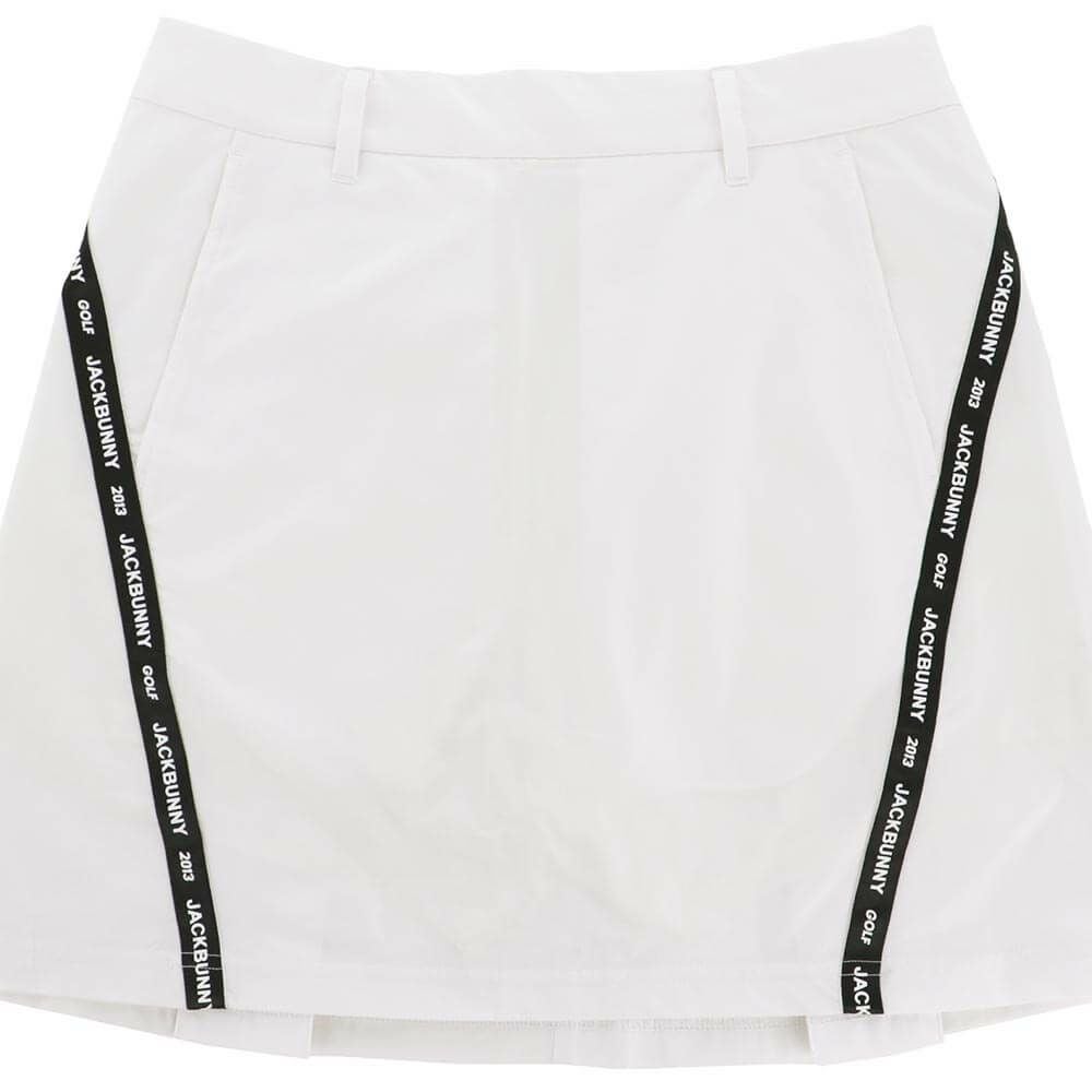 ジャックバニー Jack Bunny!!　レディース 配色テープ ツイル インナーパンツ一体型 スカート 263-5234808　2025年モデル ホワイト 詳細4