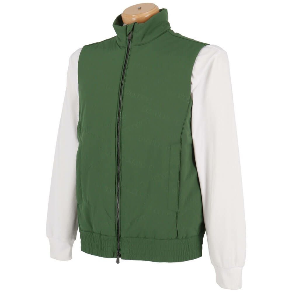 セントアンドリュース St ANDREWS　メンズ ロゴバック エンボス 中綿 フルジップ ベスト 042-4258151　2024年モデル 詳細5