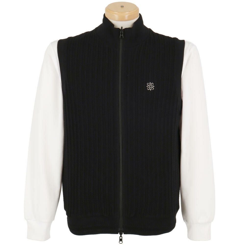 セントアンドリュース St ANDREWS メンズ ケーブル リバーシブル ニット ベスト 042-4273801 2024年モデル