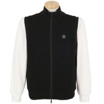 セントアンドリュース St ANDREWS　メンズ ケーブル リバーシブル ニット ベスト 042-4273801　2024年モデル