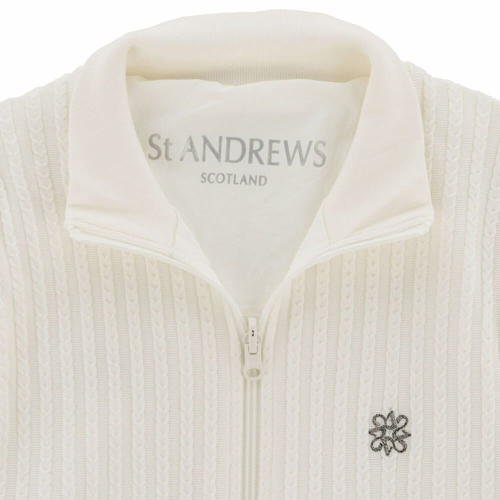 セントアンドリュース St ANDREWS　メンズ ケーブル リバーシブル ニット ベスト 042-4273801　2024年モデル 詳細10