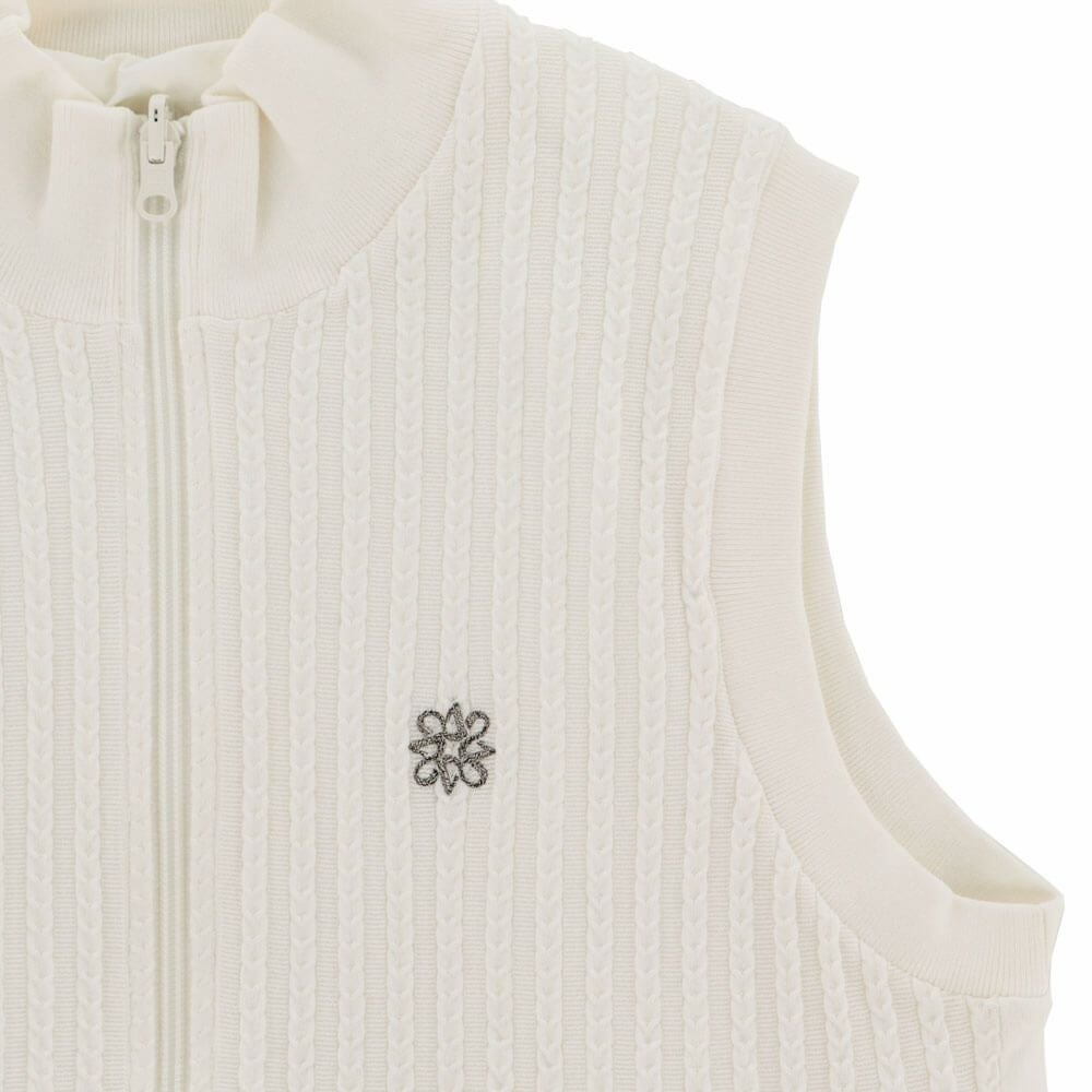 セントアンドリュース St ANDREWS　メンズ ケーブル リバーシブル ニット ベスト 042-4273801　2024年モデル 詳細11