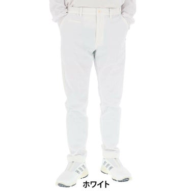 セントアンドリュース St ANDREWS　メンズ サッカー生地 ストレッチ ロングパンツ 042-4231951　2024年モデル ホワイト