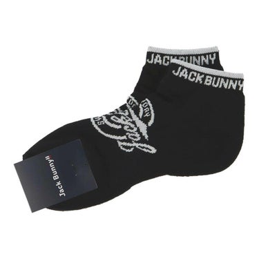 ジャックバニー Jack Bunny!!　メンズ L字 アンクルソックス 262-5286701 010 ブラック　2025年モデル ブラック