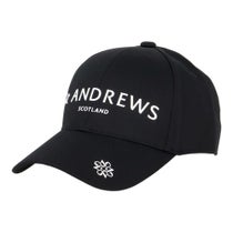セントアンドリュース St ANDREWS　ツイル ロゴ キャップ 042-5287853 010 ブラック　2025年モデル