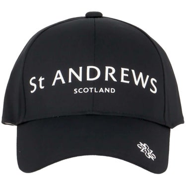 セントアンドリュース St ANDREWS　ツイル ロゴ キャップ 042-5287853 010 ブラック　2025年モデル ブラック 詳細2