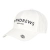 セントアンドリュース St ANDREWS　ツイル ロゴ キャップ 042-5287853 030 ホワイト　2025年モデル ホワイト