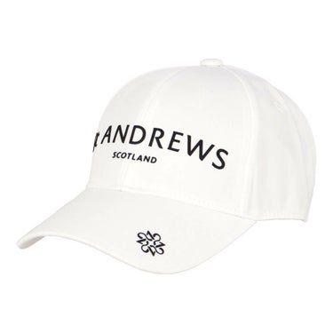 セントアンドリュース St ANDREWS　ツイル ロゴ キャップ 042-5287853 030 ホワイト　2025年モデル ホワイト